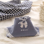 Breathable Cotton Mid-Waist Girls Briefs with Bow Design