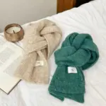 Soft Chewy Knitted Warmth-Enhancing Thickened Scarf For Women
