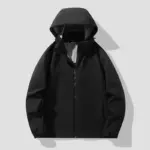fcbbd2fa-d467-4623-bf1d-237ead804df6.webp Outdoor Couple's Hardshell Jacket Single-Layer Hiking Coat