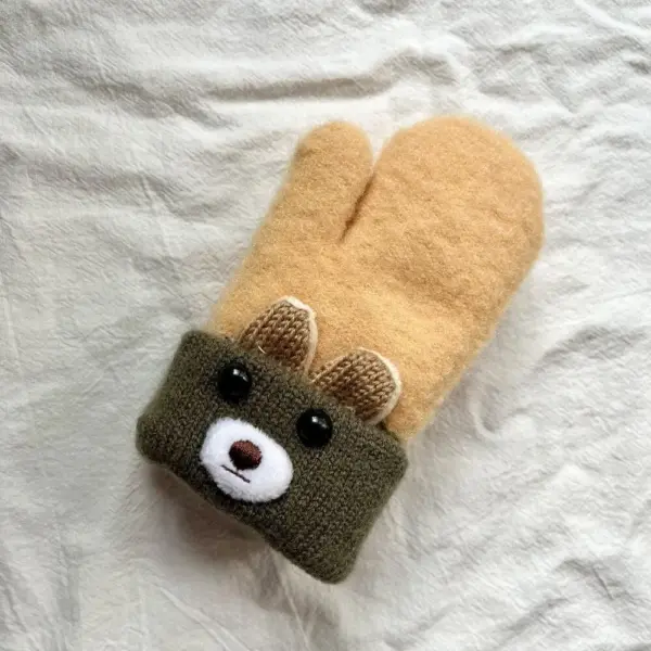 Simple Children's Cartoon Winter Warm Gloves Simple Children's Cartoon Winter Warm Gloves