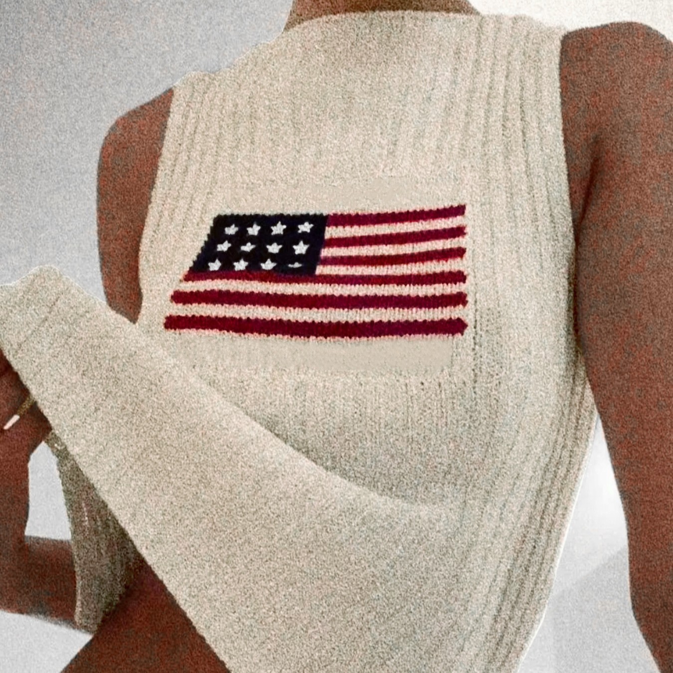 Summer Ready Women’s Sleeveless Sweater with Geometric Knit Summer Ready Women’s Sleeveless Sweater with Geometric Knit