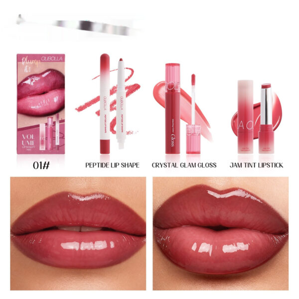 Waterproof Dewy Makeup Set Eyeliner & Lip Gloss Set