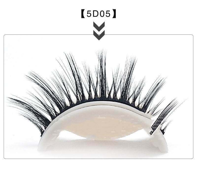 Glue-Free Self-Adhesive False Eyelashes 5 D Strip, Natural Long 9-14 mm Glue-Free Self-Adhesive False Eyelashes 5 D Strip, Natural Long 9-14 mm