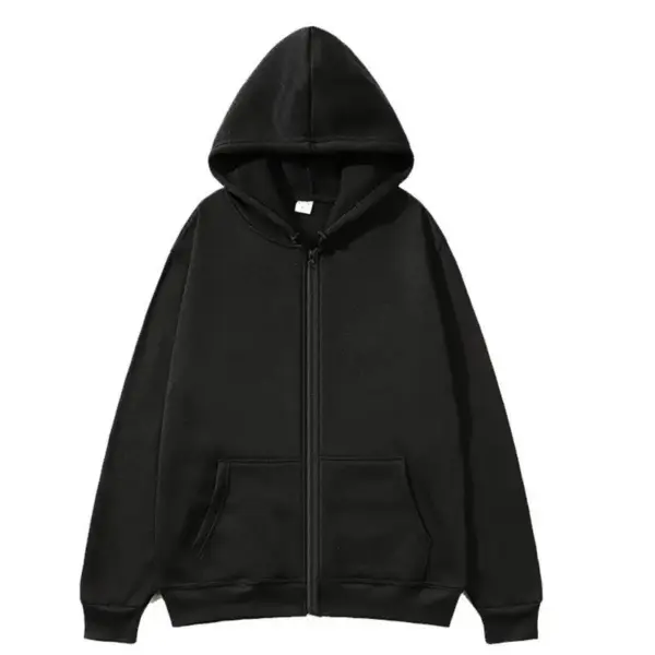 Women's Zip-up Hoodie Sweatshirt Jacket Fleece Loose-fit Women's Zip-up Hoodie Sweatshirt Jacket Fleece Loose-fit