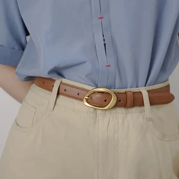 Stylish Versatile Womens Belt Made From Top-layer Cowhide Stylish Versatile Womens Belt Made From Top-layer Cowhide